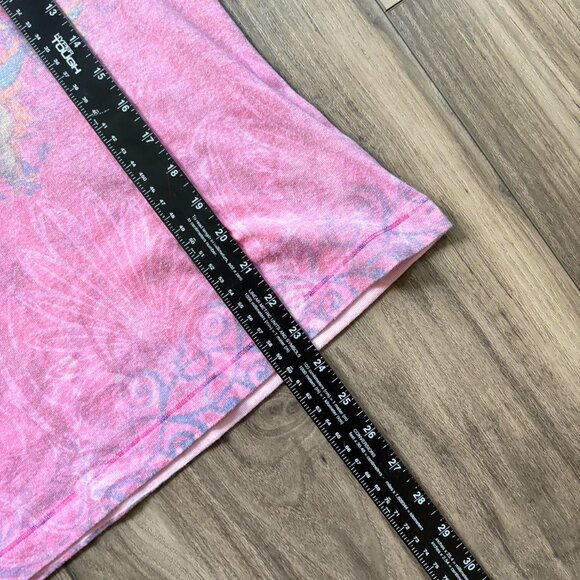 Pink Multicolored Graphic Baby Tee - Picture 7 of 8